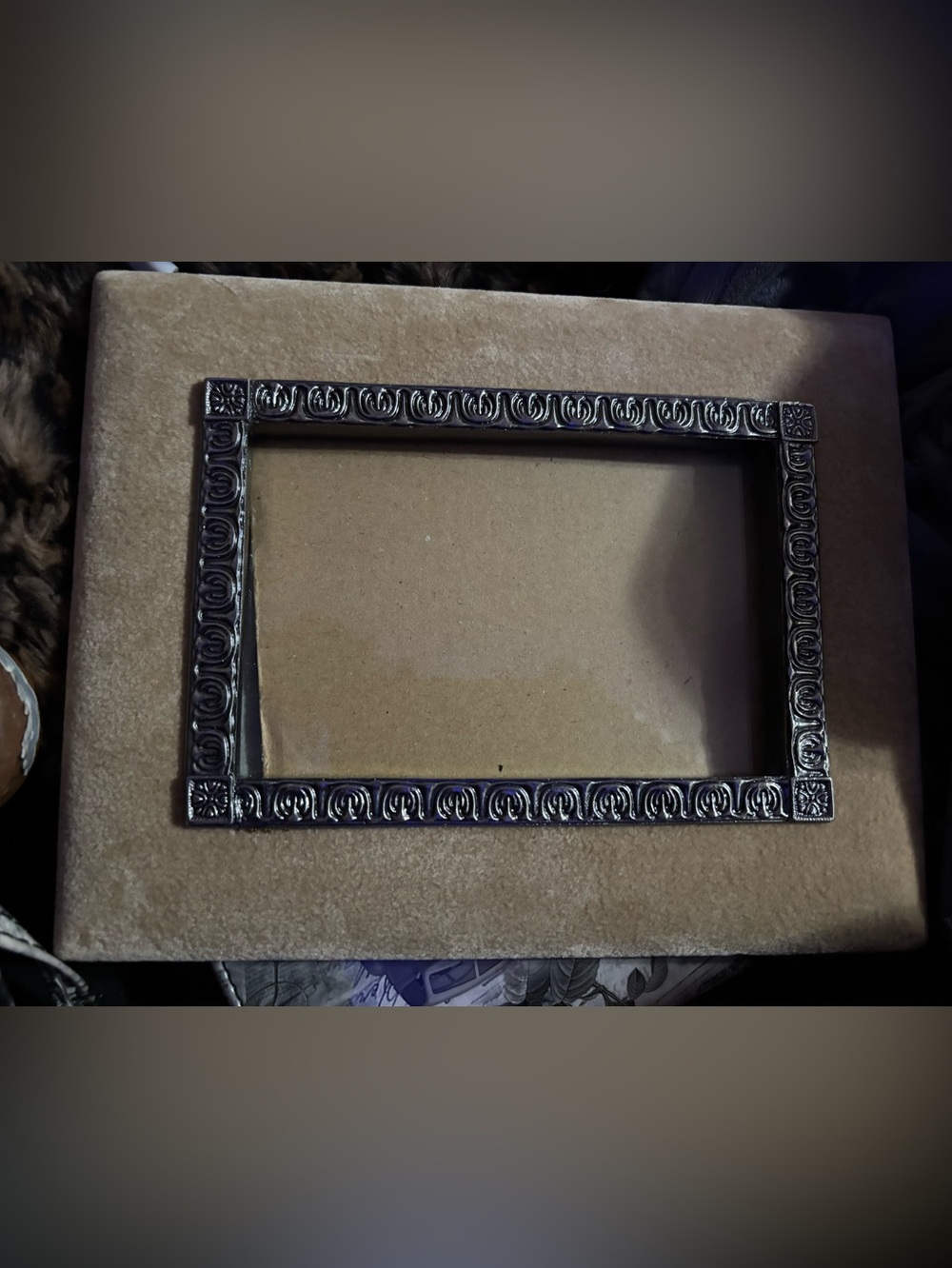 Black Photo Frame Backing with Easel Stand